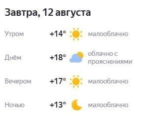 Завтра Петербург ждёт самый прохладный день недели