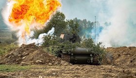 Военно-историческая реконструкция боя Колобанова в семейном танковом парке «Стальной десант» 