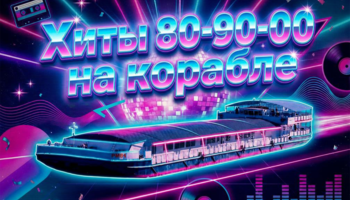Дискотека "Хиты 80-90-00-х » на теплоходе РИО-4