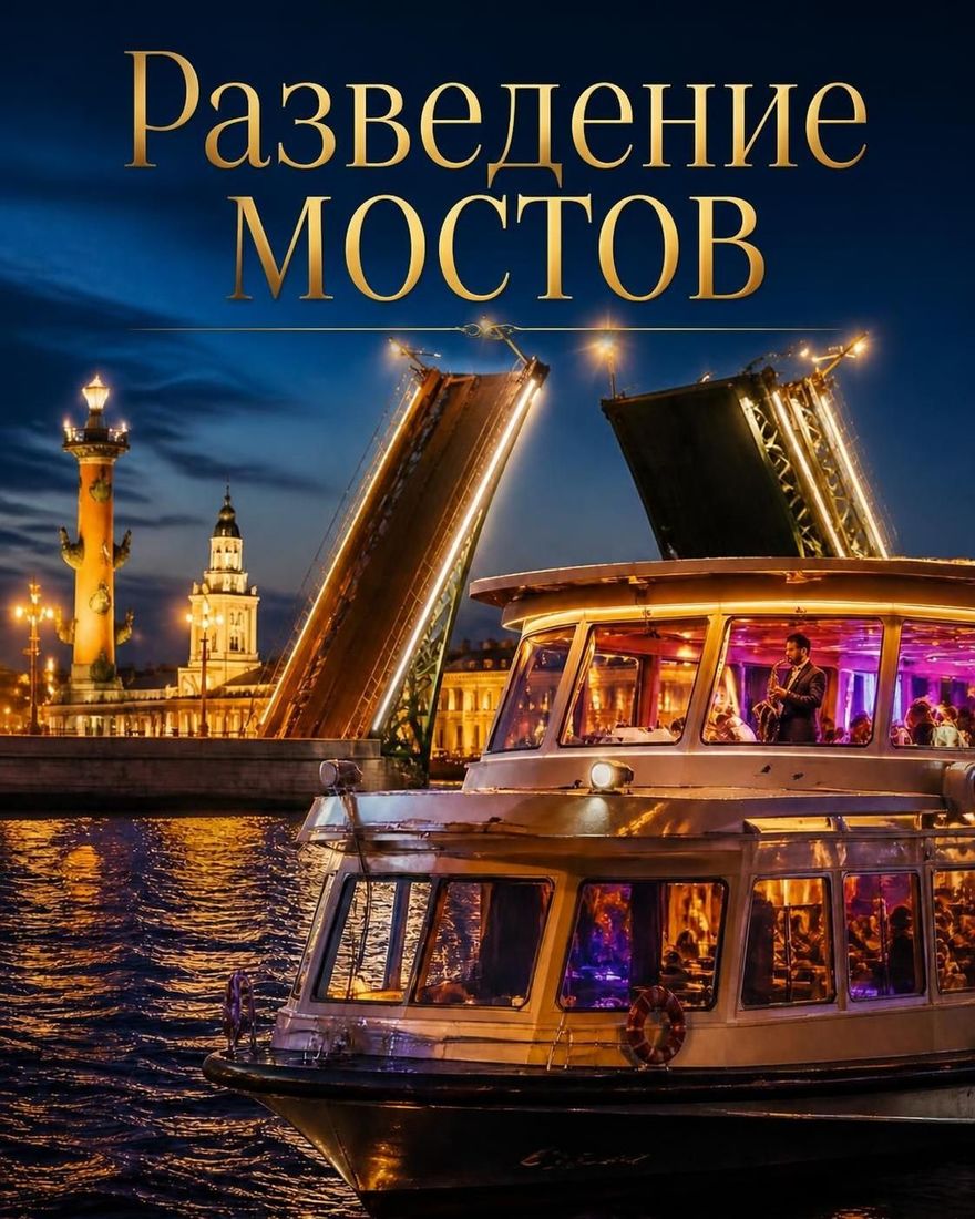 Разведение мостов с дискотекой на борту