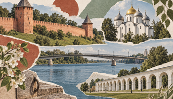 Два берега Волхова: пешая прогулка по Великому Новгороду