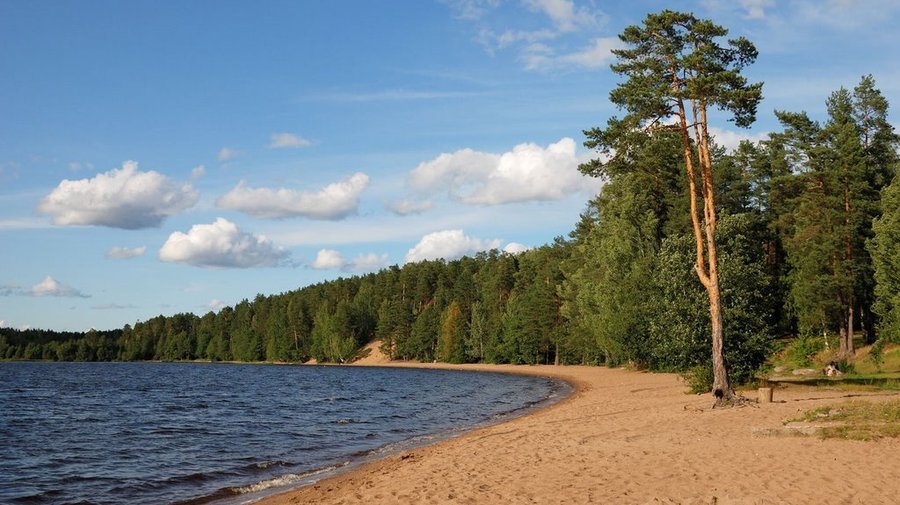 Пляж озера Красавица