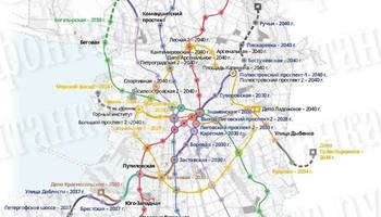 В Петербурге обещают замкнуть метро в кольцо к 2040 году