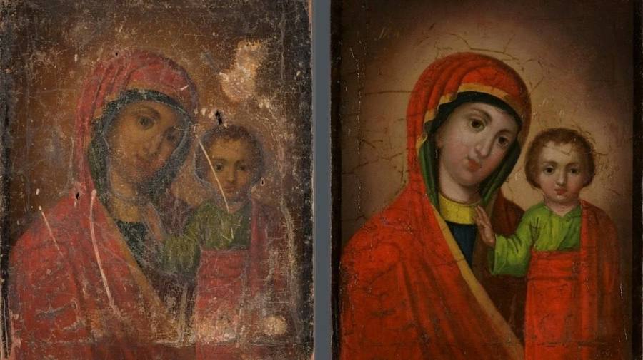 Казанскую икону из Ленобласти отреставрировали специалисты