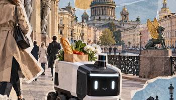 Роботы-доставщики добрались до центра Петербурга