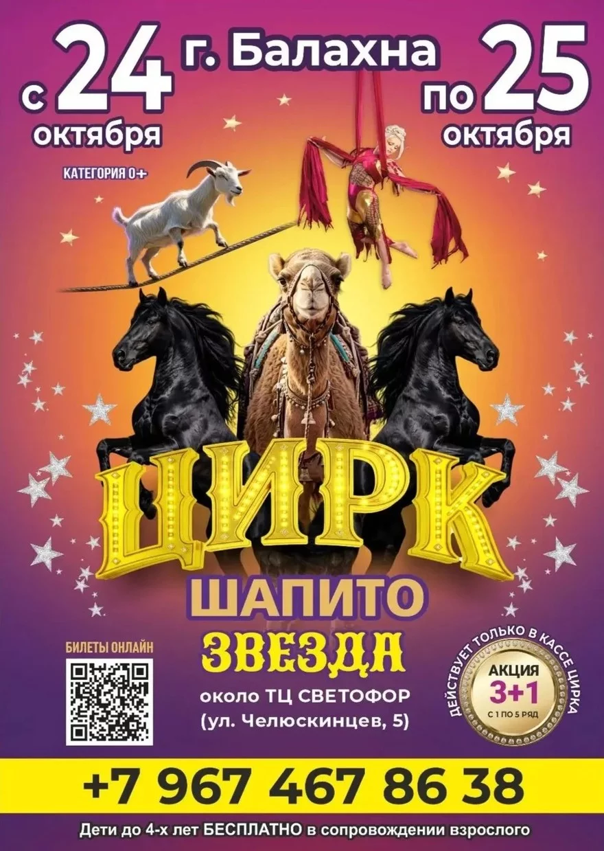 Цирк шапито "Звезда" в г.Балахна