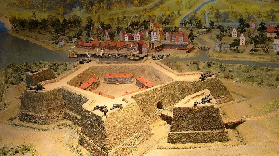 Макет крепости Ниеншанц (источник фото: dic.academic.ru)