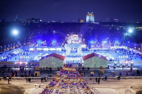 Открытие катка в Парке Горького