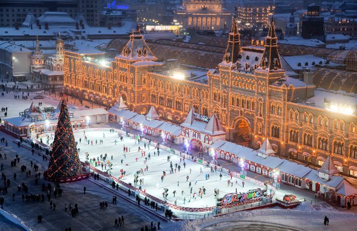 Открытие катка на Красной площади