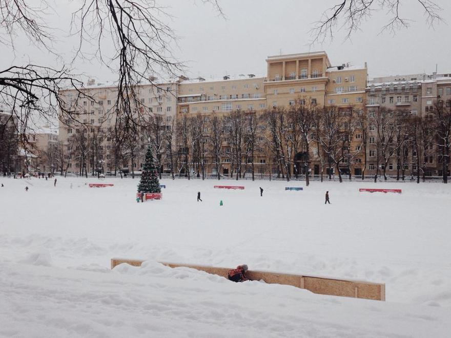 На Патриарших прудах до сих пор не работает каток 