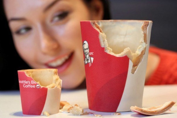 Кофе в стаканчиках из печенья и шоколада можно будет попробовать в KFC