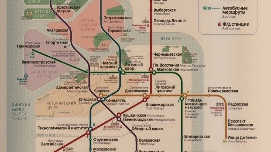 Студия Артемия Лебедева создала новый дизайн схемы петербургского метро