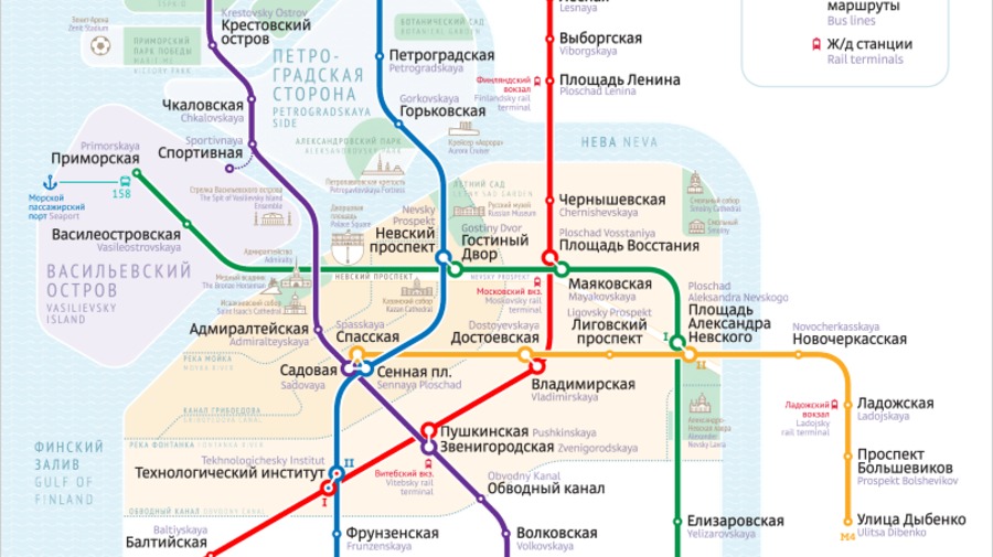 Опубликован финальный вариант схемы петербургского метро от студии Артемия Лебедева