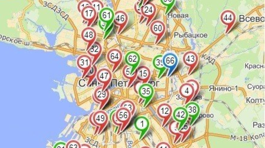 С подробной картой можно ознакомиться на сайте активистов «СПБ.АВТО»