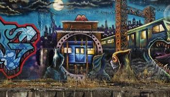 Интересный стрит-арт в Москве