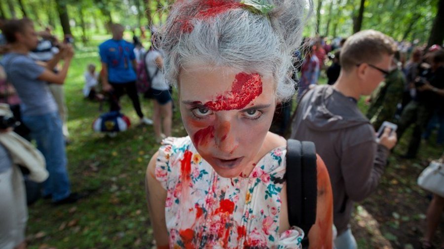 В городе прошел пятый Zombie Walk