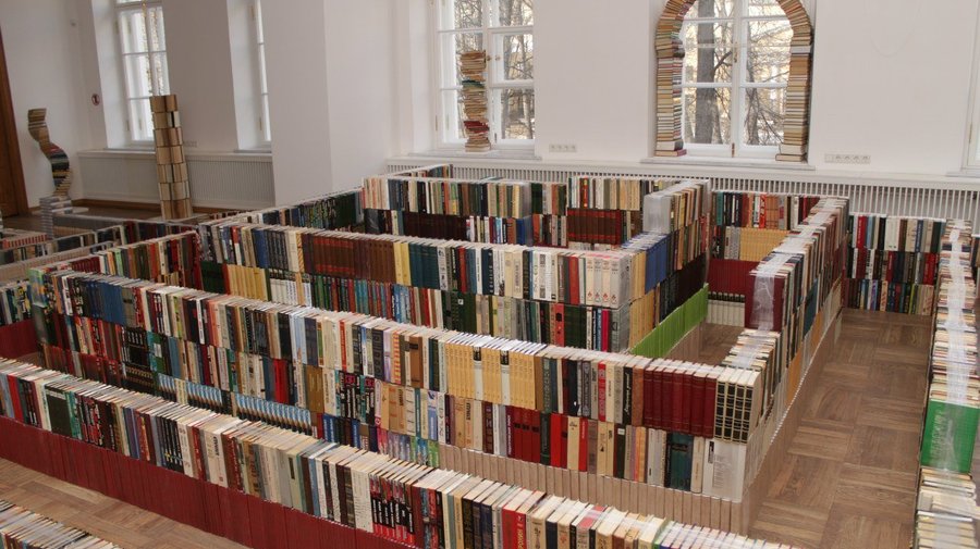 Петербуржцам бесплатно раздадут книги из книжного лабиринта