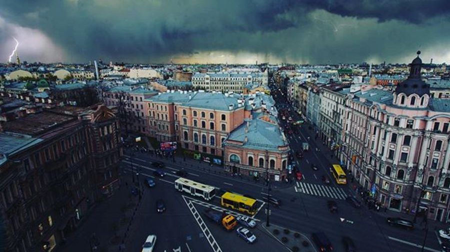 Фото дня: первая гроза в Петербурге