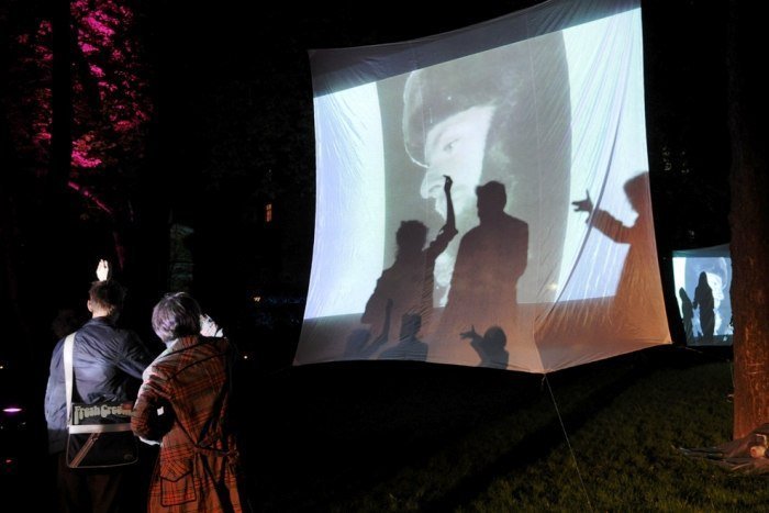Ночь виртуального искусства в Ахматовском саду
