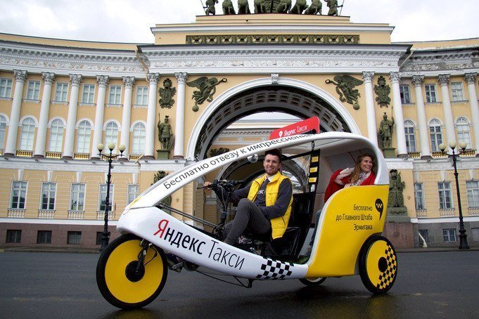 Бесплатные велотакси запустили в Петербурге