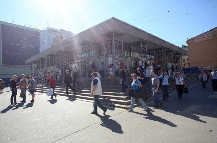 Маршрут вокруг станции метро «Василеостровская»