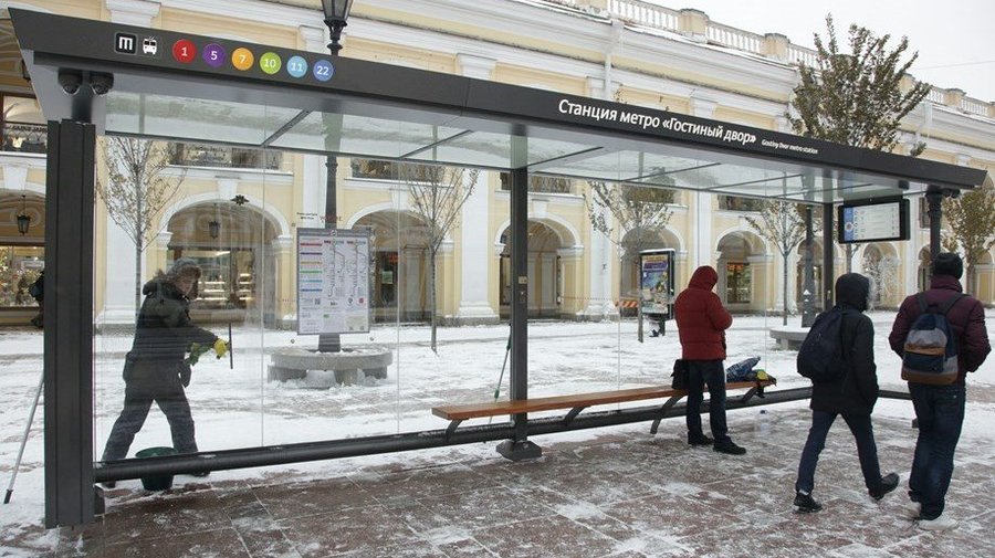 На Невском проспекте появилась первая «умная» остановка 