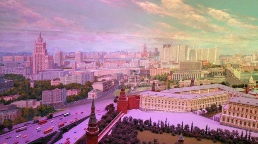 Макет центра Москвы в гостинице "Украина"