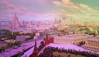 Макет центра Москвы в гостинице "Украина"