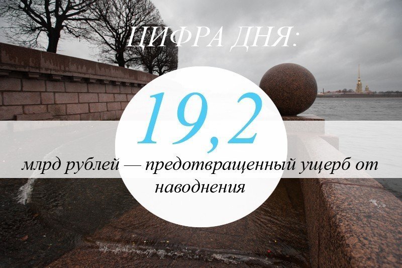 Цифра дня: Петербургская дамба сэкономила городу 19,2 млрд рублей
