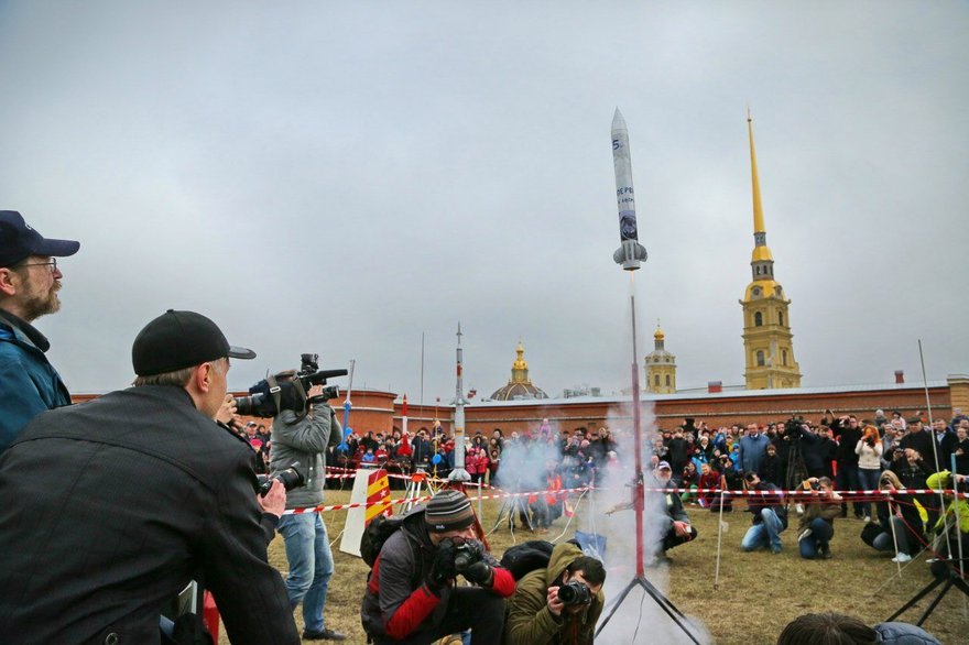 День космонавтики в Петропавловской крепости