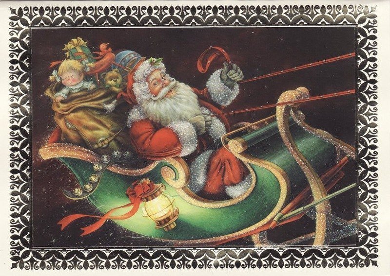 Выставка старинных рождественских открыток 